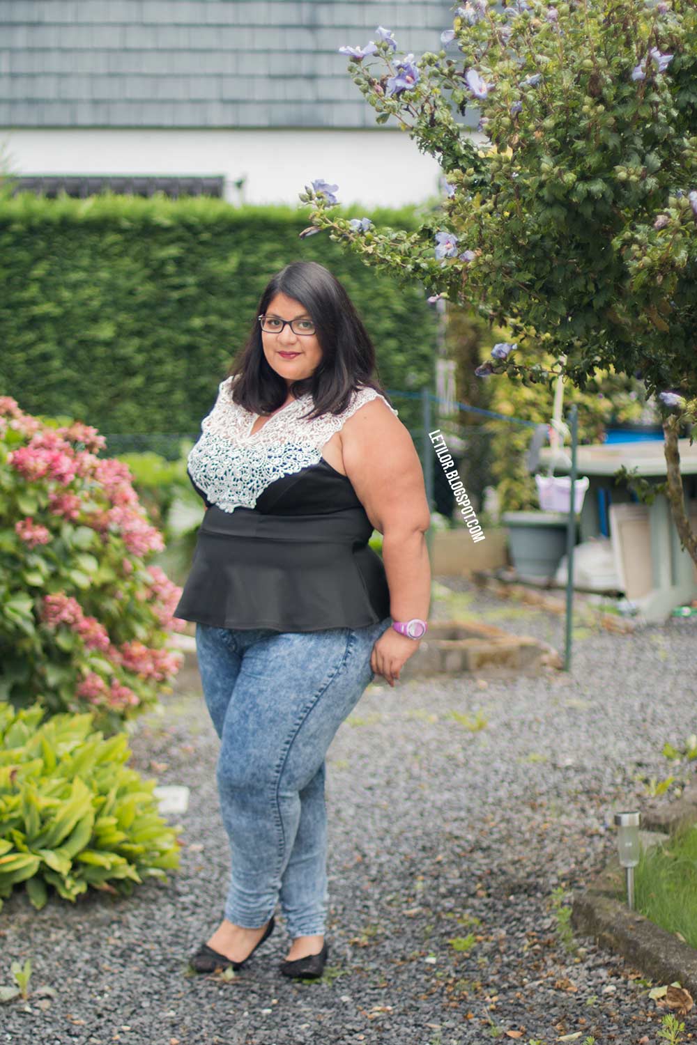 Top peplum grande taille letilor asos curve