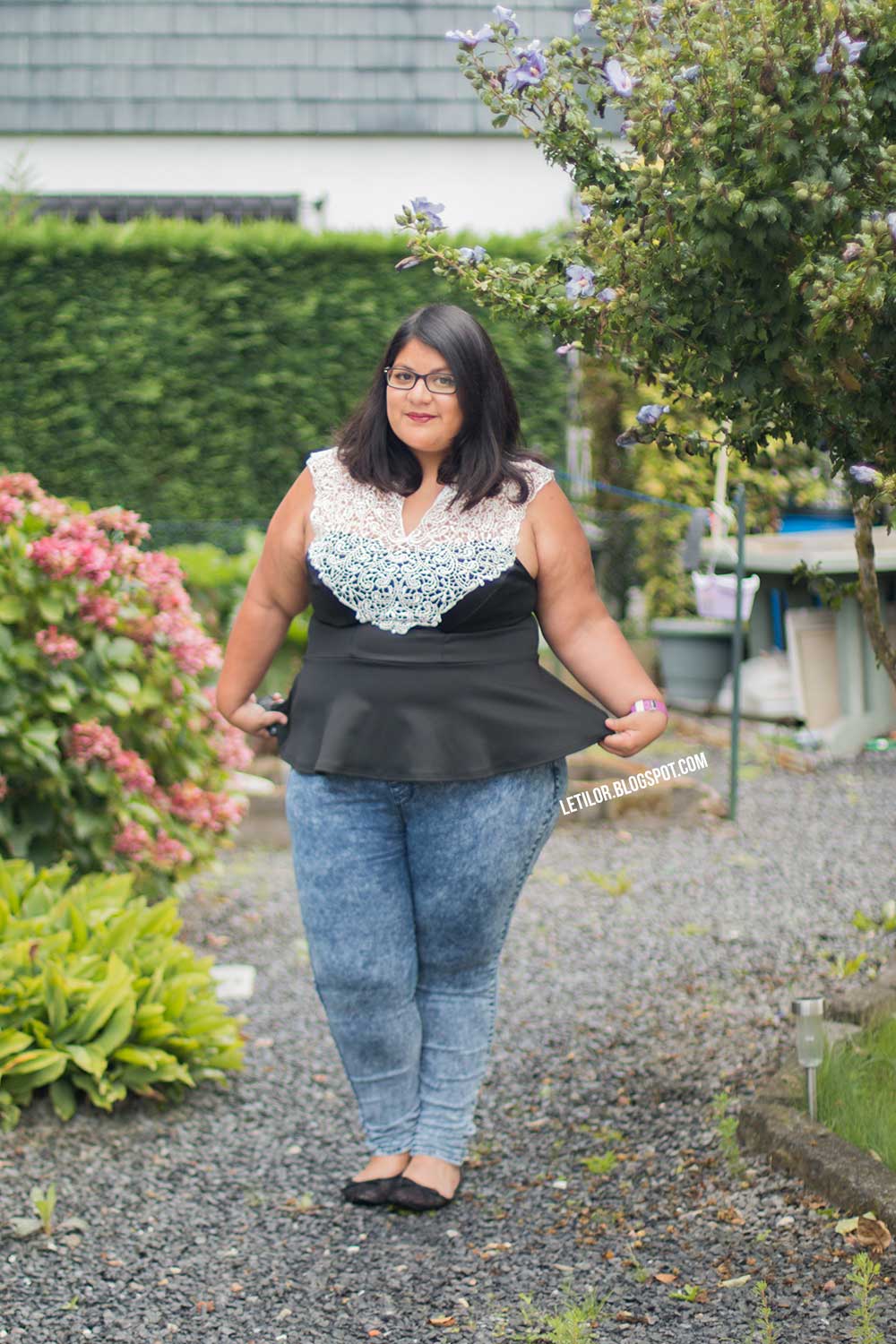 Top peplum grande taille letilor asos curve