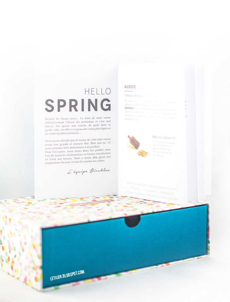 Birchbox mars 2016 Hello Spring beauty box
