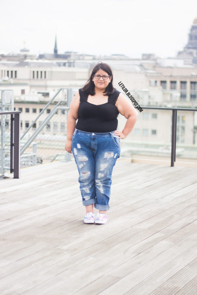 letilor body asos curve et jean boyfriend