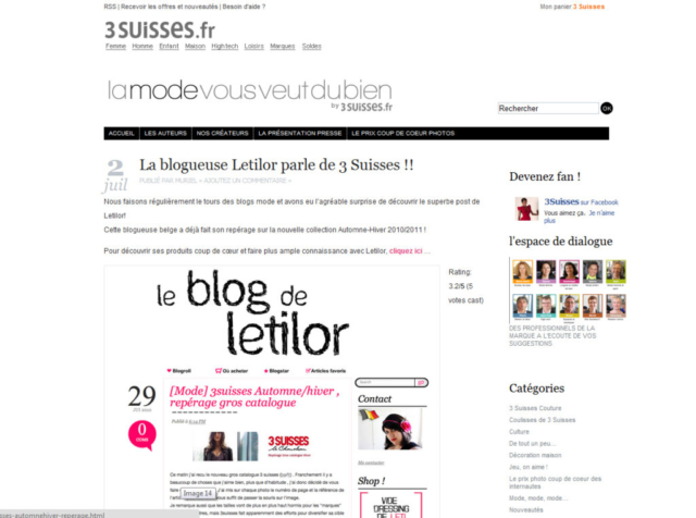 Letilor La mode vous veut du bien by 3suisses