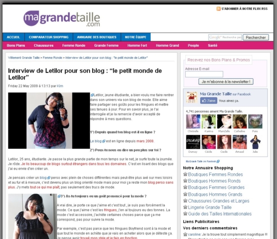 Letilor ma grande taille interview