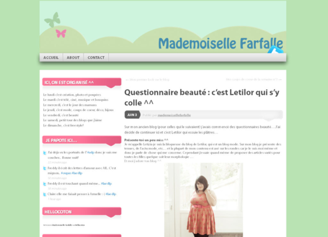 Mademoiselle farfalle