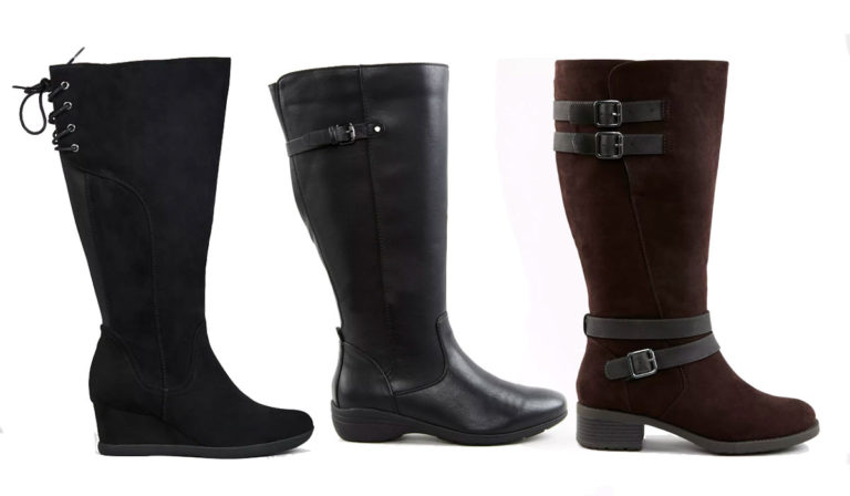 bottes cuir femme gros mollets
