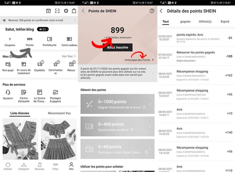 Commander sur Shein, le guide, toutes les astuces Le blog de Letilor